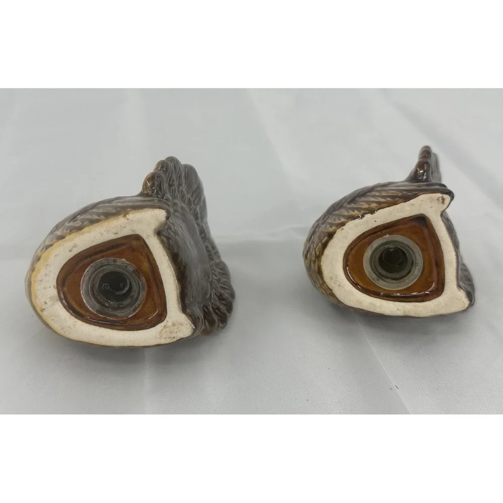Vintage Turkey Gobble Thanksgiving Ceramic‎ Pottery Salt & Pepper Shakers
